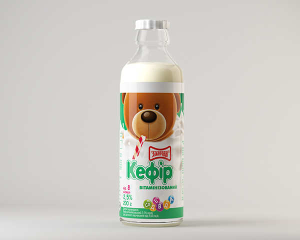 Кефір 2,5% 200гр вітамінізований Злагода